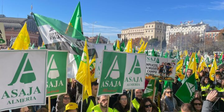 Miles de agricultores protestan en Madrid contra los acuerdos de libre comercio y anuncian nuevas movilizaciones